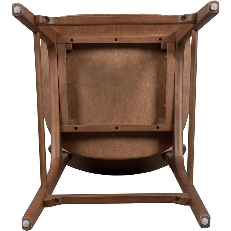 Tabouret de bar en bois avec finition brune
