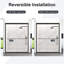 Porte de douche coulissante double semi-sans cadre-127317885