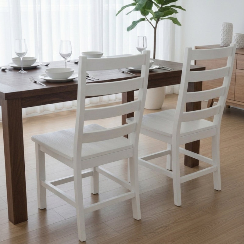 ENSEMBLE DE 2 CHAISE LATÉRALE REMINGTON, Blanc