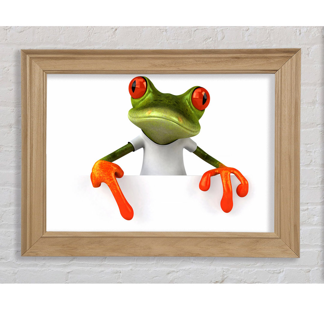 Frosch Was Gerahmter Druck Wandkunst