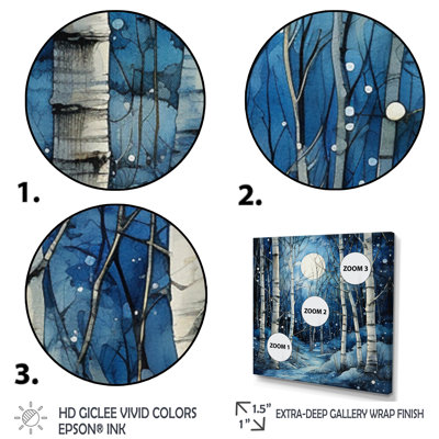 " Birch Woods Mystic Moonlight I "