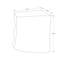 Table d'appoint contemporaine pour l'intérieur ou l'extérieur, table d'appoint polyvalente et table de chevet pour les espaces de vie modernes.-296207644