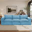 Canapé modulaire rembourré en chenille avec dossier rembourré - entièrement comprimé, aucun assemblage requis-774444521-774444436-560626797
