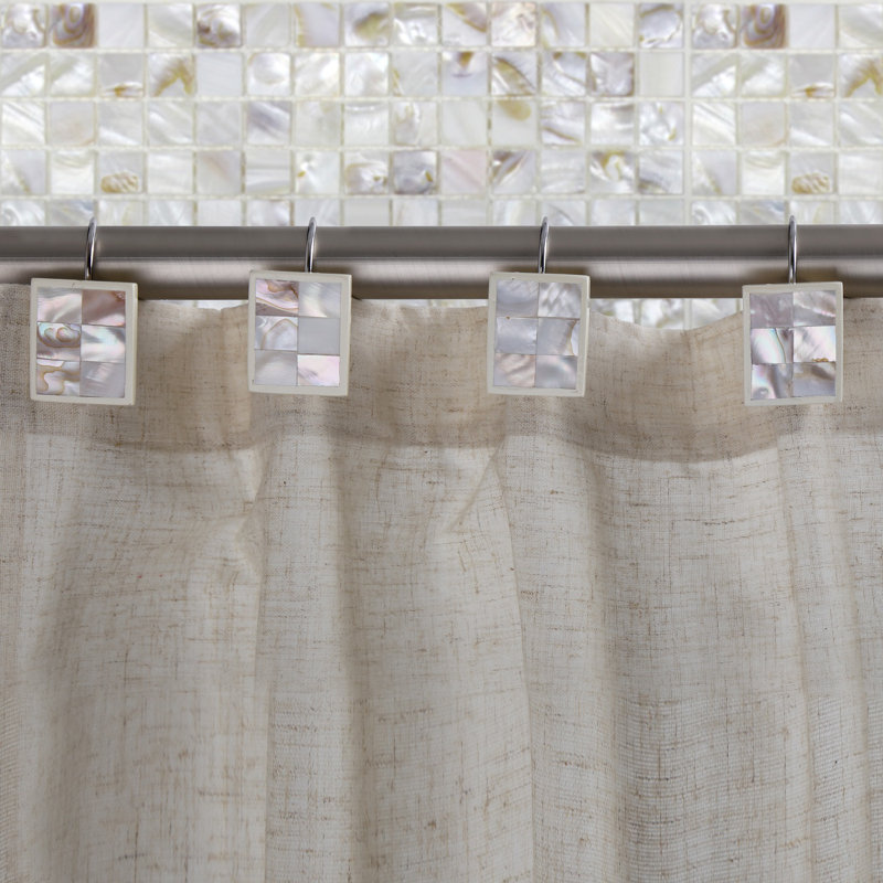 Milano Resin Rust Resistant Shower Curtain Hook