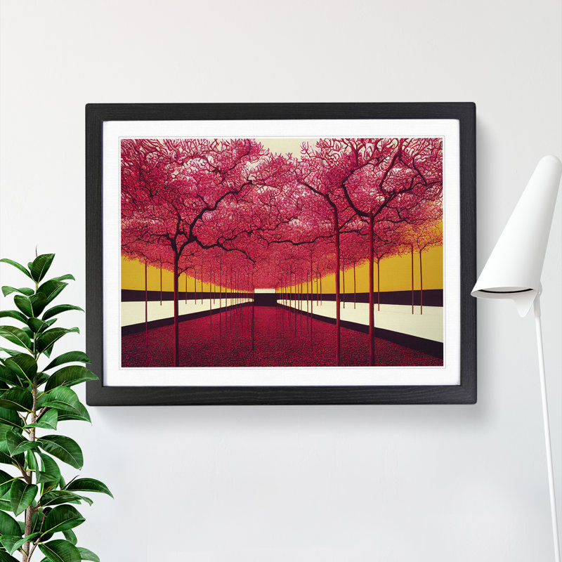 Brilliant Trees - Single Picture Frame Print, 46cm H x 64cm W x 2cm D, Black Framed