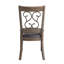 Ensemble de 2 chaises d'appoint en cuir synthétique Raphaela