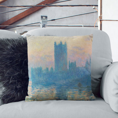 Houses Of Parliament In London Vol.1 Square Throw Cushion