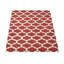 TAPIS DE SALLE ÉCOLOGIQUE EN LAINE TUFFÉE À LA MAIN - couleur rouge et blanc | Motif géométrique-1778363289