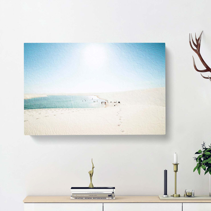 White Sand Beach In Brazil - Wrapped Canvas Painting, 40cm H x 60cm W x 3cm D