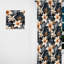 Motif tropical tropique monochrome III - Rideau floral - Rideau obscurcissant - 1 panneau-107597708