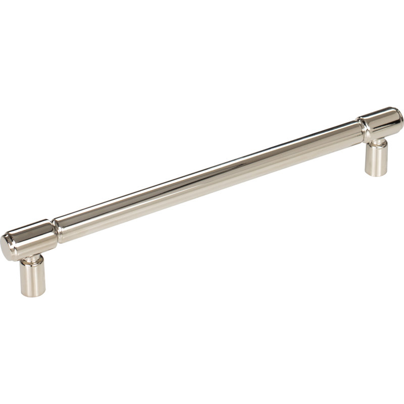 Clarence Bar pull, Polished Nickel, 7 9/16" Center to Center