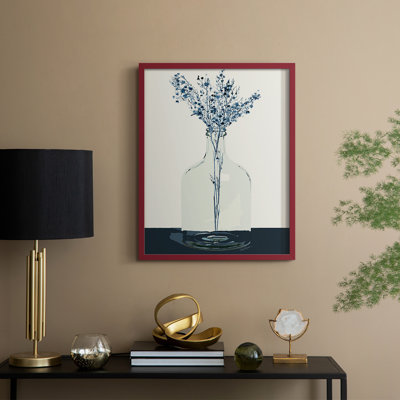 «Bottled Lace II», reproduction encadrée - bois massif