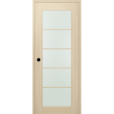 Porte standard préfinie en bois manufacturé et vitré Avon 5 Lite