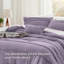 Ensemble d'édredon plissé en microfibre pré-lavé Best vendeur - 89GSM-105529484-105529480
