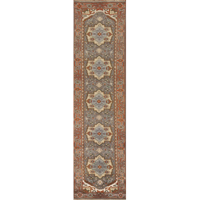 Tapis de couloir oriental gris 3x12