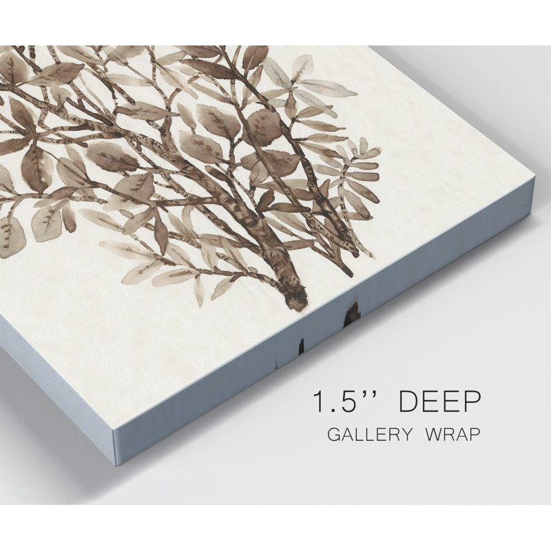 Reproduction d’art sur toile tendue « Leaf arrangement IV », H 36 po x l 24 po x P 1 po