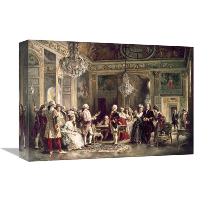 " John Paul Jones & B Franklin At Louis XVI "