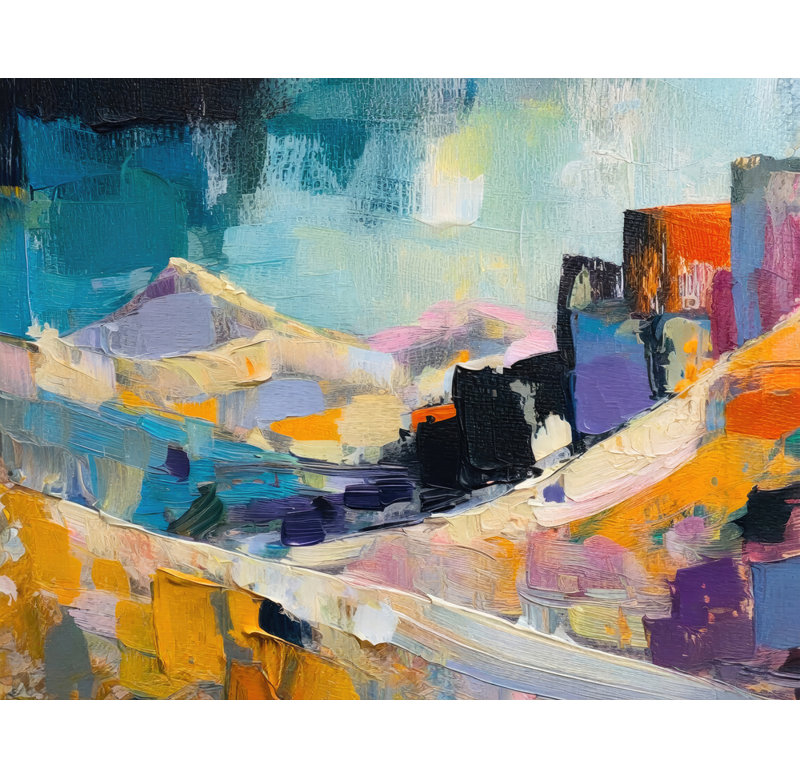 «Dunes 2» par Stephen Chambers - reproduction sur toile tendue, H 20 po x l 24 po x P 1,5 po