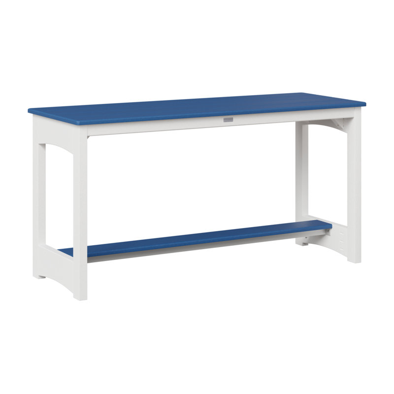Berlin Gardens Balcony Dining Table, Pacific Blue, 30.75" H x 60" W x 22" D