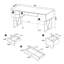 4-Drawer Writing Desk In Antique Nutmeg -1288425143