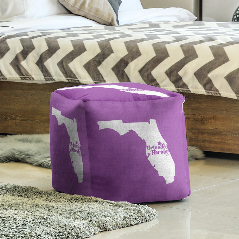 Repose-pieds cube en floride orlando, Violet