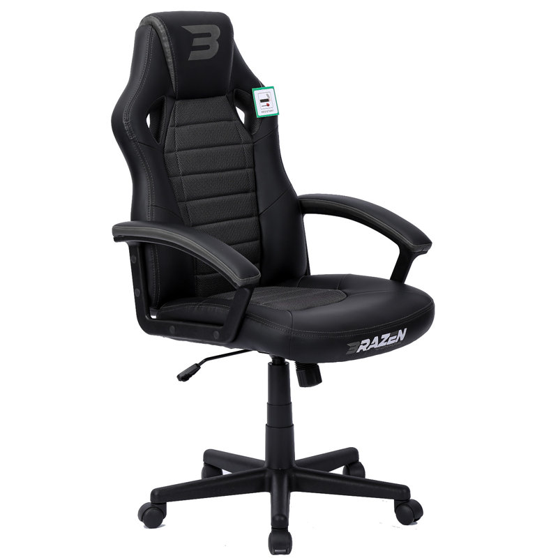 BraZen Salute PC Gaming Chair, Grey