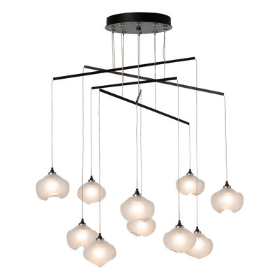 Luminaire suspendu mobile 10 lumières Ume - hauteur totale