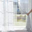 Panneaux de rideaux semi-transparents avec passe-tringle-30885290