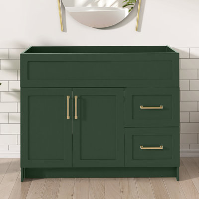 42 po L 21,5 po P x 33,5 po Meuble-lavabo autoportant sans base H H