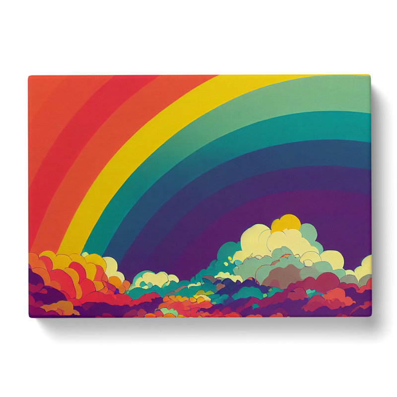 Pop Art Rainbow Vol.4 Abstract - Wrapped Canvas, 35cm H x 50cm W x 3cm D