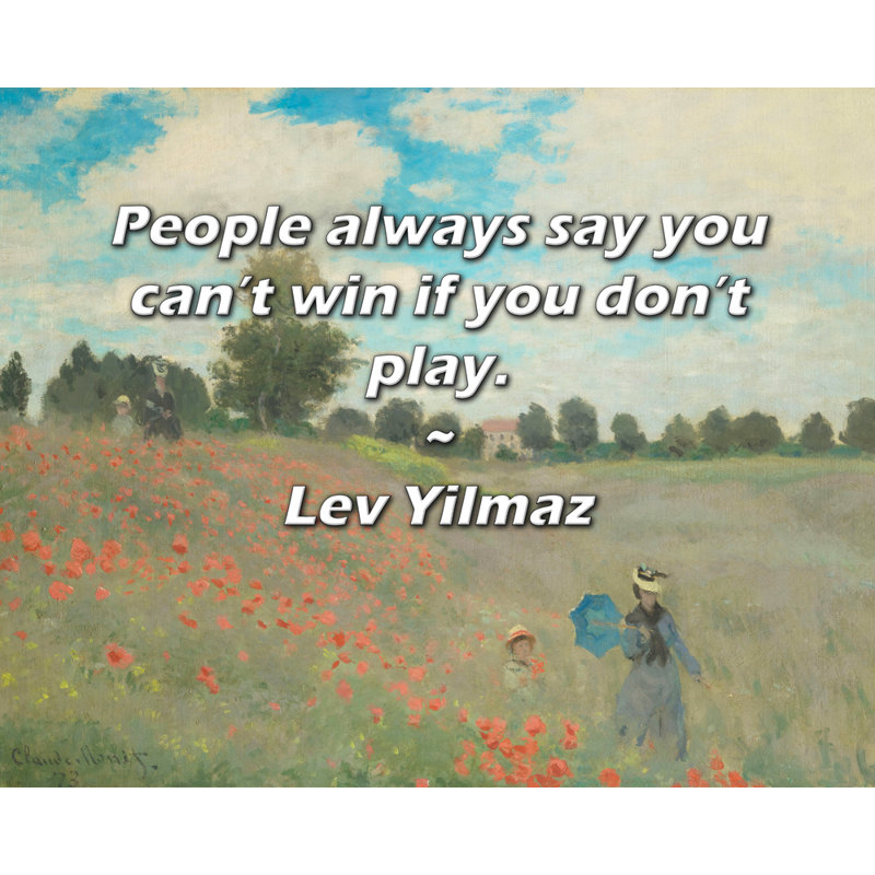 Toile tendue Arty Quote, H 13 po x l 18 po
