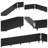 8.4'' H x 40'' W Black Metal Lawn Edging