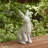 18"H MGO Sitting Rabbit Garden Statue