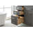 Binion 54 " W Freestanding Standard Free Standing Single Double Single Vanity Bathroom Vanity With Quartz Top-408270333