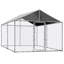 Outdoor Large Dog Kennel With Canopy and Lockable Door-96910237