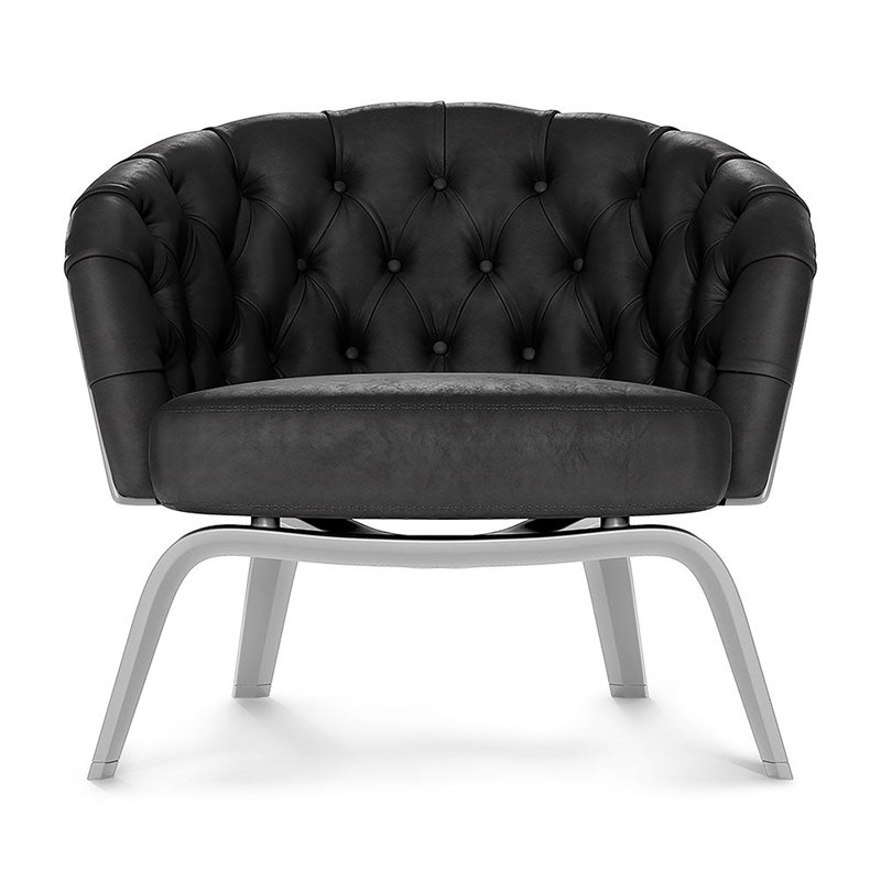 Tissu Chamea, Noir