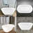 59" Freestanding Soaking Acrylic Bathtub