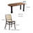 Solid wood retro creative dining table sets.-103546569