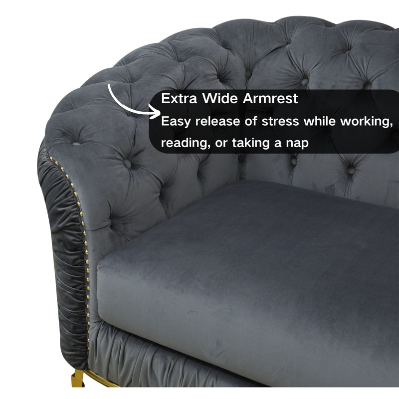 Chaise modulaire rembourrée, Microfibre/microsuède gris