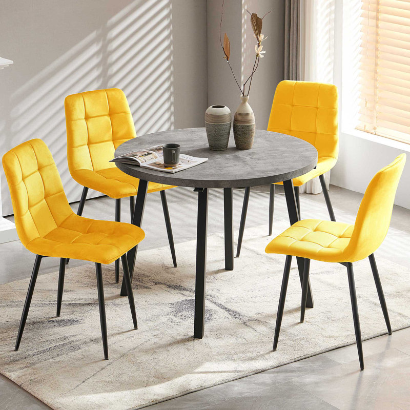 Santiago 5 - Piece Dining Set, Yellow