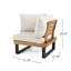 Sebastian 4-Piece Sofa Set, Beige, L Shape Outdoor Sofa, Outdoor Set