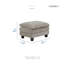 Repose-pieds en chenille de 34 po Careen-1185037357