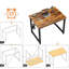 MDF Stainless Steel Computer Desk