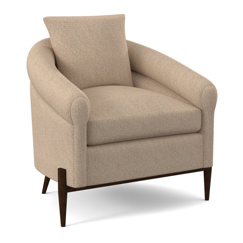 Chaise Jaxson, Noyer américain, Mélange de polyester blé Maya