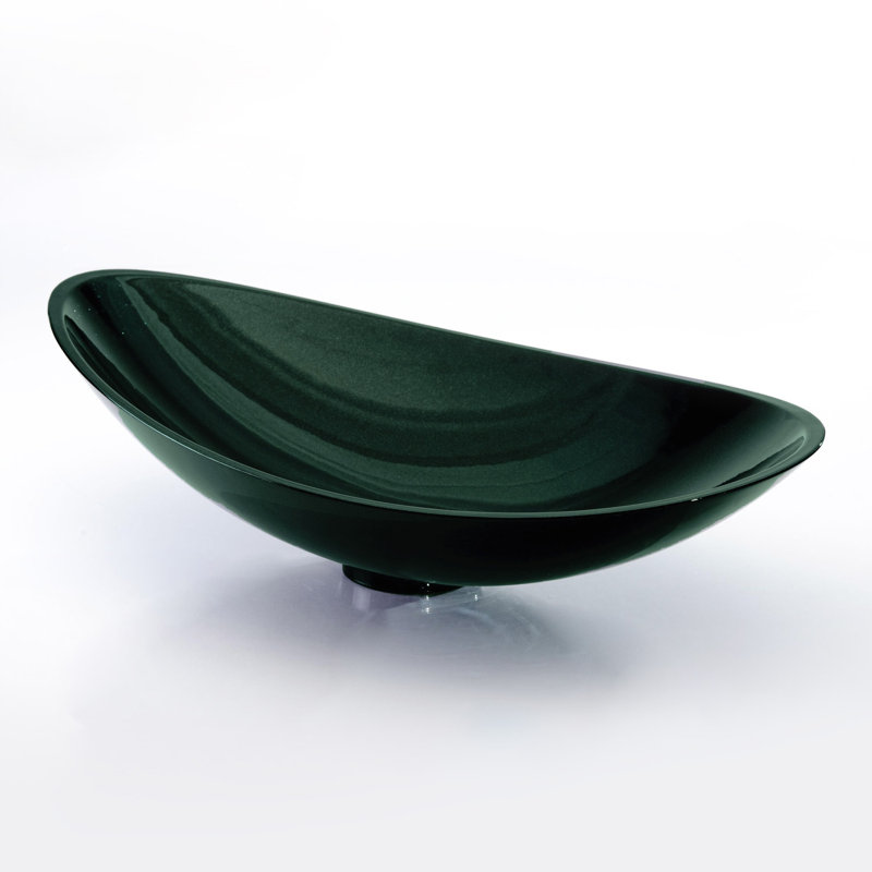 Milano 25.6'' L Bathroom Sink, Blue/Green