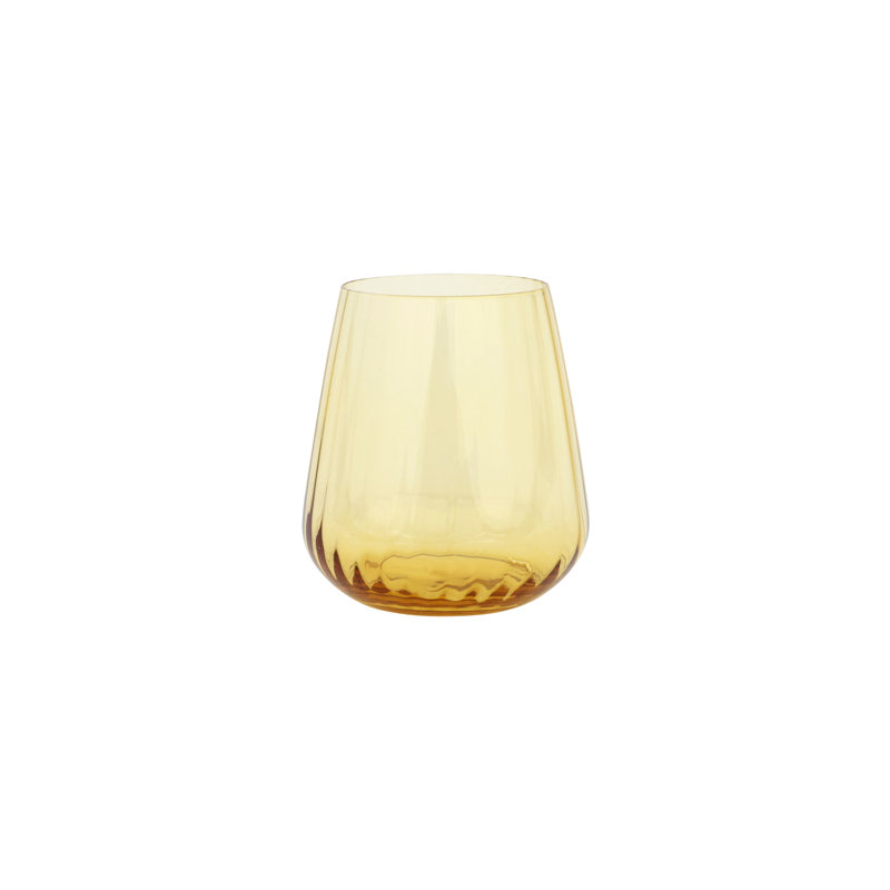 Francesca 16oz. Stemless Wine Glass, Yellow
