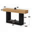 Console de 63 po de long, canapé de style campagnard, table d'entrée étroite à grain de bois chaud-270900544-270900546