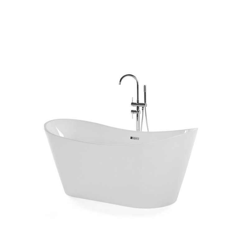 Arick 1800mm x Freestanding Soaking Acrylic Bathtub, 72cm H x 88cm W x 180cm D