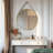 32'' Round Coastal Wall Mirror Brushed Gold Aluminum Frame-587464478-587464477