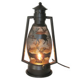 Woodland Metal Deer Mesh Plug-in Indoor Lantern Light